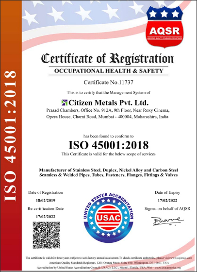 ISO CERTIFICATE 18001 2007 CMPL UKAS ENGLAND 2015 2016