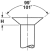 Slotted Flat Head 100¼ Screws